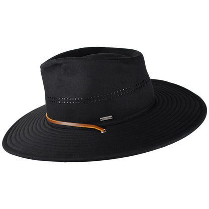 BRIXTON HATS | Beck Waxed Cotton Journey Hat | 402616 | profile | BLACK