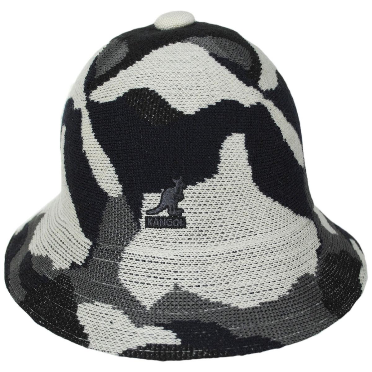 Kangol | Joyful Collage Casual Bucket Hat | 185806 | front | BLACK MIX
