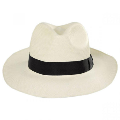 Bigalli | Diego Montecristi Fino Grade 20 Panama Straw Fedora Hat | 129231 | front | NATURAL
