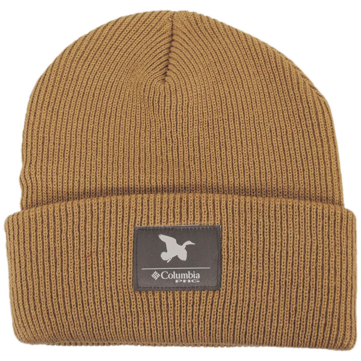 Columbia Sportswear | PHG Patch Acrylic Knit Cuffed Beanie Hat | 500748 | lead | SAHARA