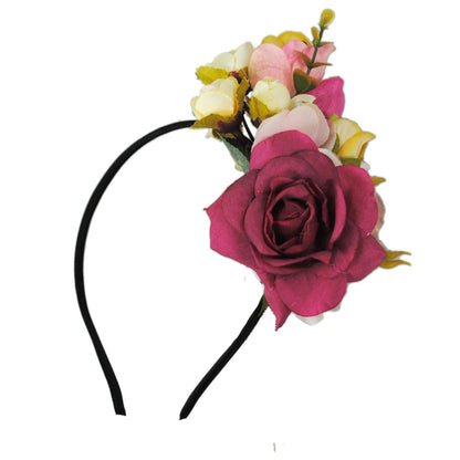 Jeanne Simmons | Flower Bouquet Fascinator Headband | 120719 | under | PINK