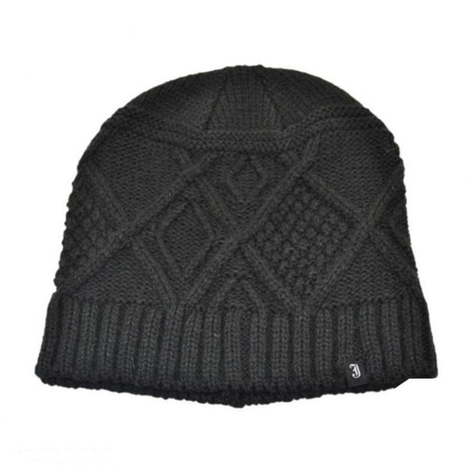 Jaxon Hats | Kensington Knit Beanie Hat | 502910 | lead | BLACK
