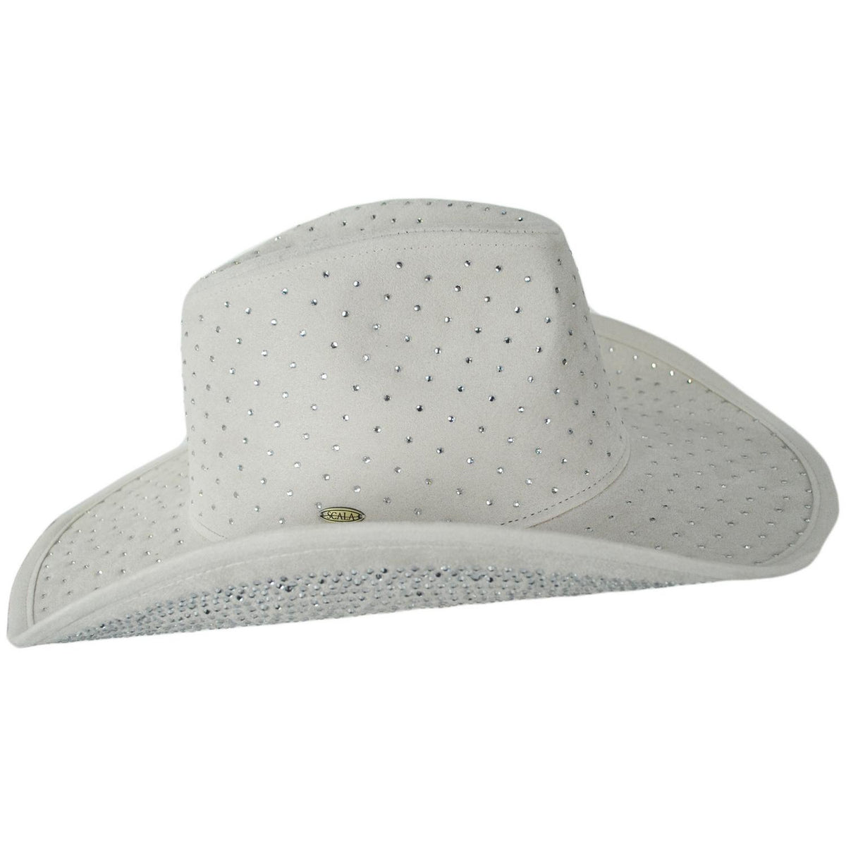 Scala | Joyce Rhinestone Western Hat | 106450 | profile | IVORY