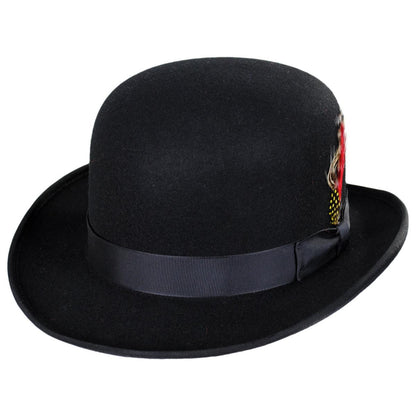 Jaxon Hats | Wholesale Made in the USA - Classics Wool Felt Bowler Hat B2B Pre-Pack | B2B131302 | lead | BLACK