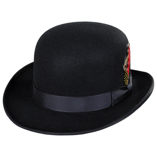 Jaxon Hats | Wholesale Made in the USA - Classics Wool Felt Bowler Hat B2B Pre-Pack | B2B131302 | lead | BLACK