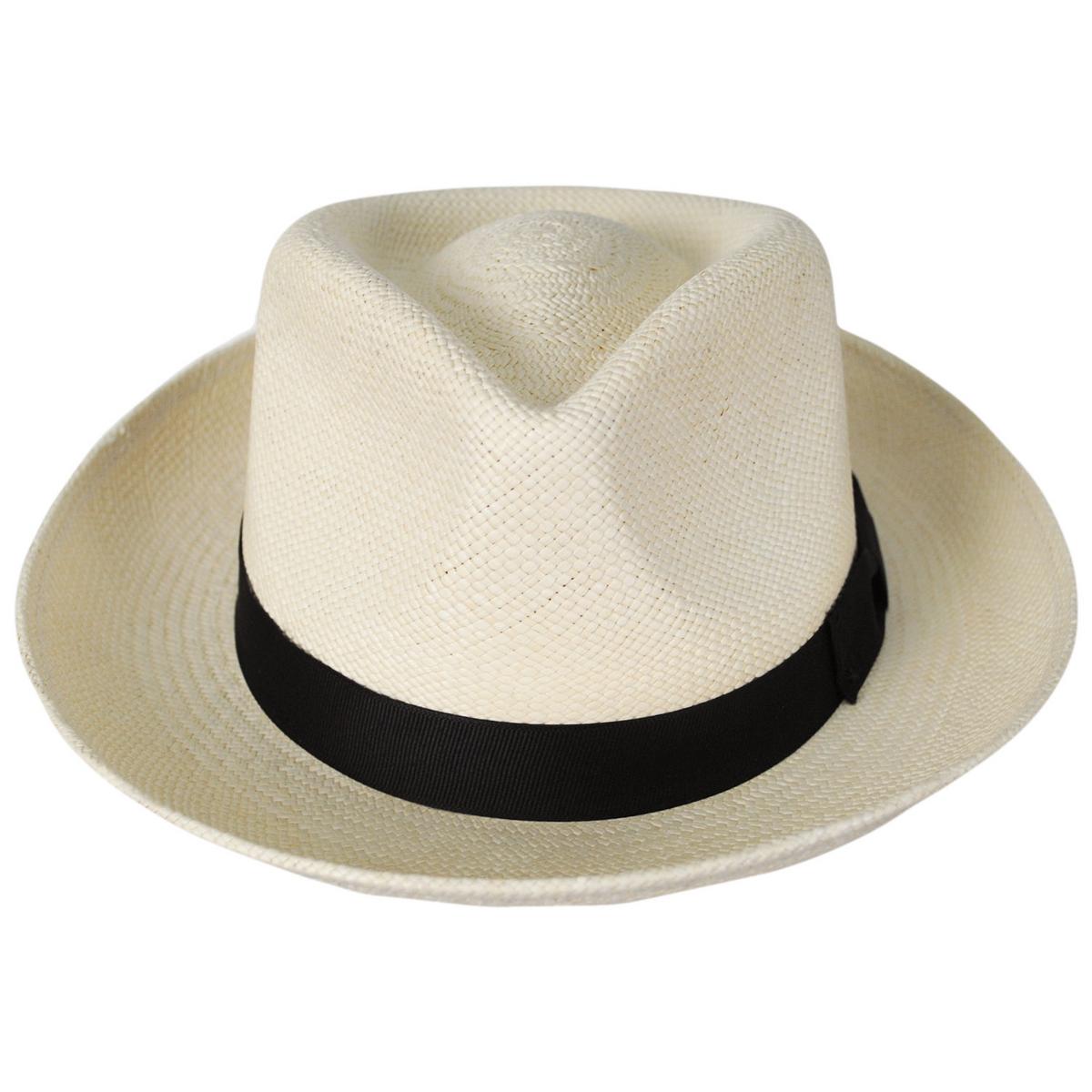 Stetson | Retro Panama Straw Fedora Hat | 126924 | front | NATURAL