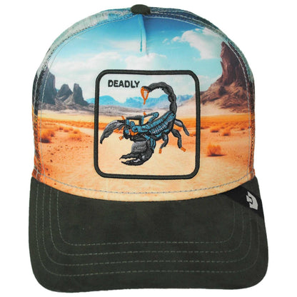 Goorin Bros | Scorpion In The Element Mesh Trucker Snapback Baseball Cap | 200776 | front | PALM