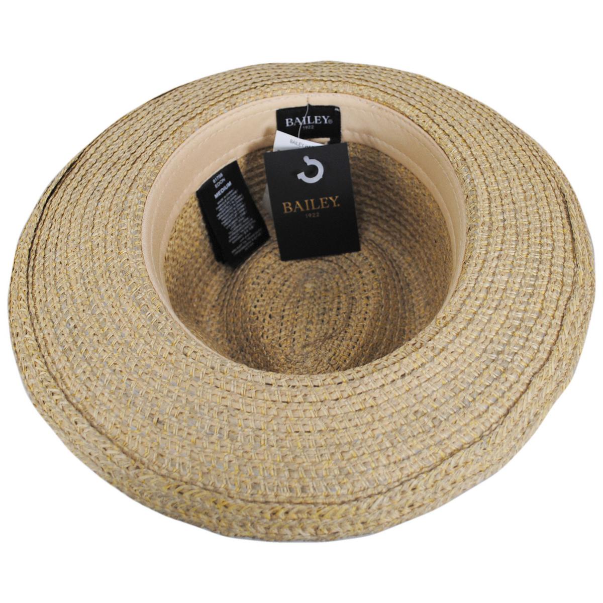 Bailey 1922 | Edon Toyo Straw Fedora Hat | 127929 | under | NATURAL