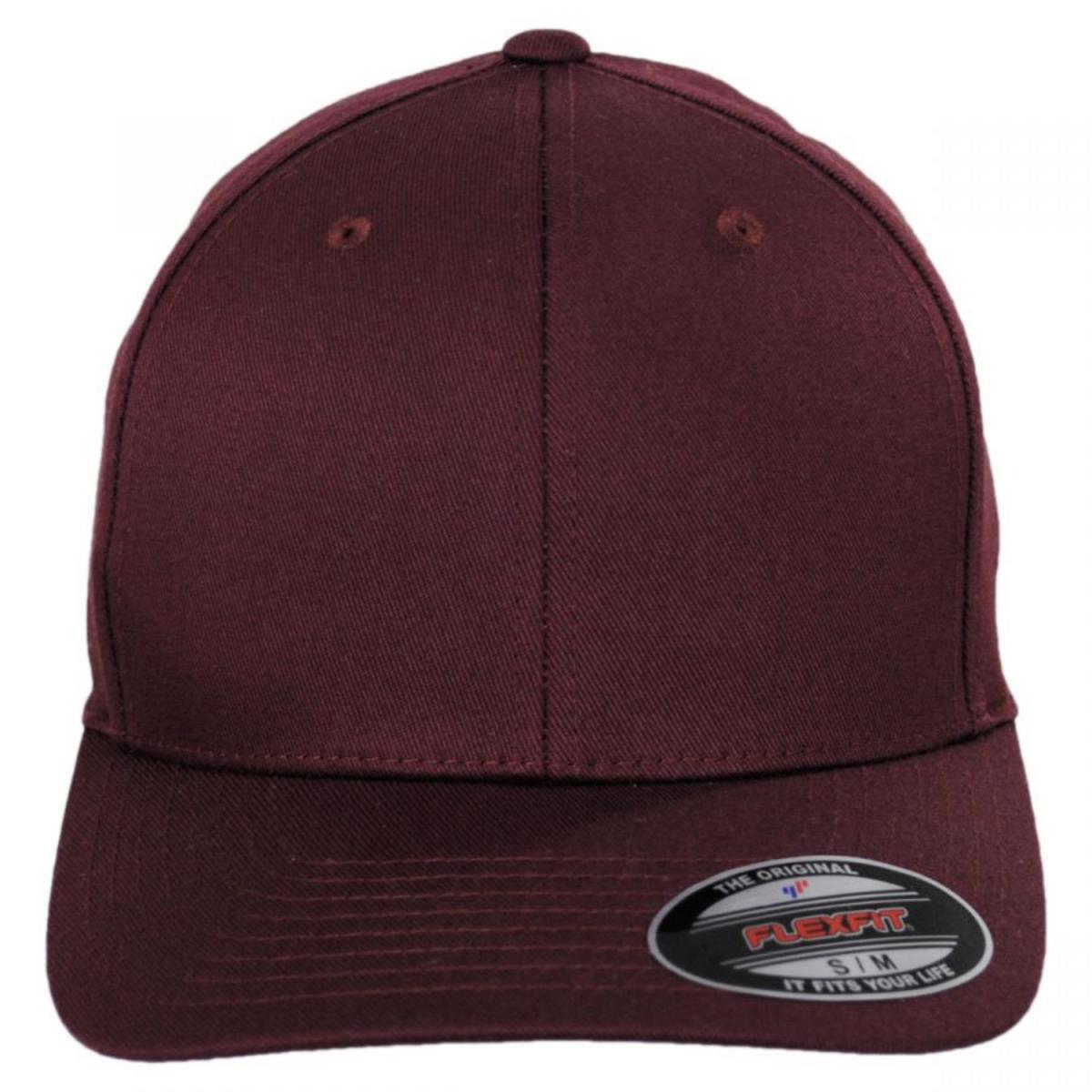 Flexfit | Combed Twill MidPro Flexfit Fitted Baseball Cap | 221502 | front | MAROON