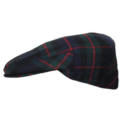 Baskerville Hat Company | Pelham Plaid Wool Ivy Cap | 167662 | profile | GREEN/BLACK