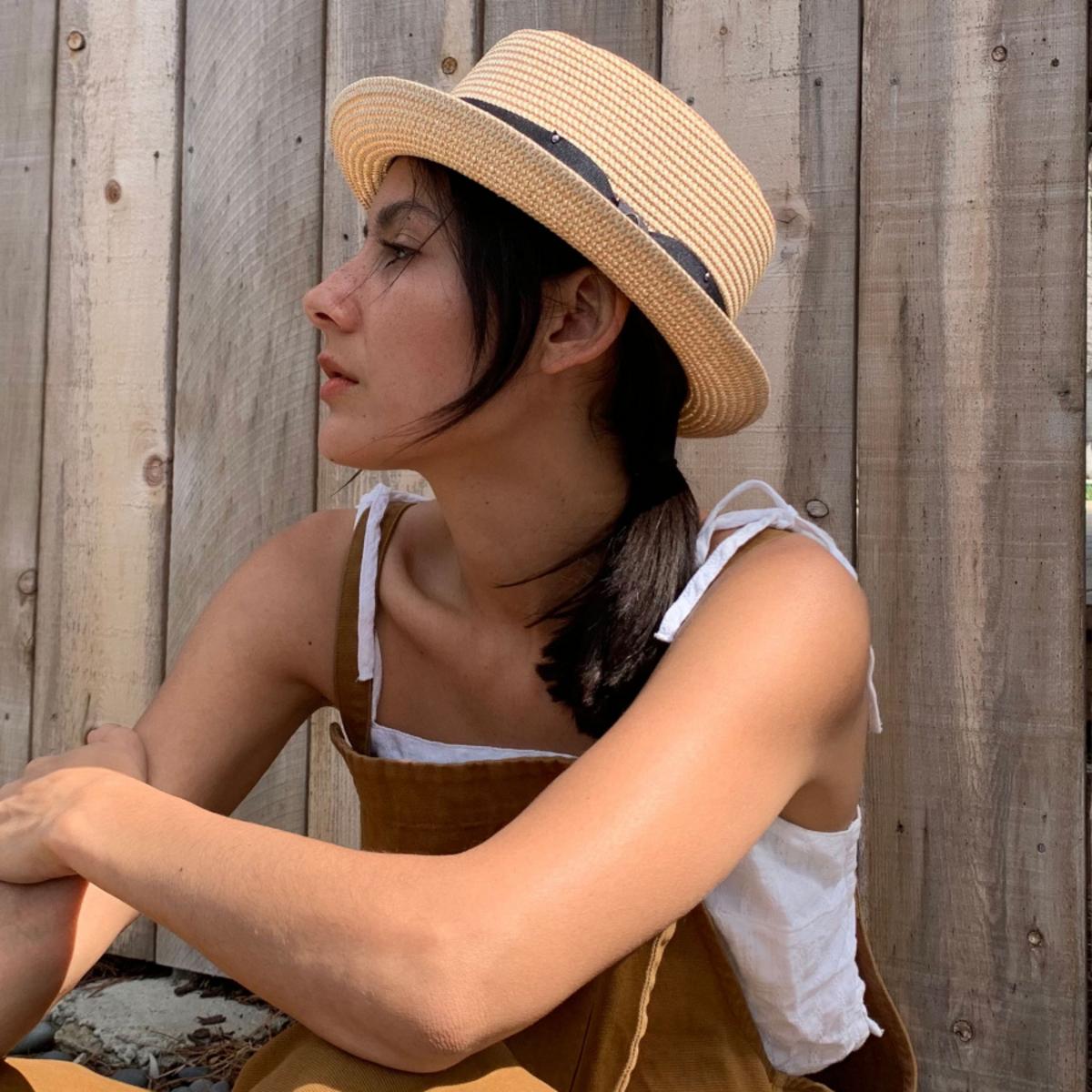 Jaxon Hats | Toyo Straw Braid Pork Pie Hat | 128501 | lsfone | TAN