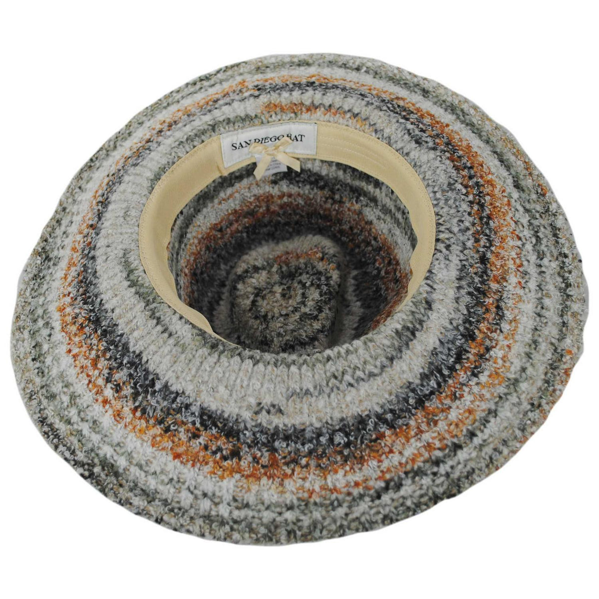 San Diego Hat Company | Mirage Knit Fedora Hat | 108665 | under | EARTHTONES