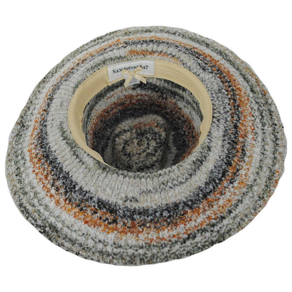 San Diego Hat Company | Mirage Knit Fedora Hat | 108665 | under | EARTHTONES