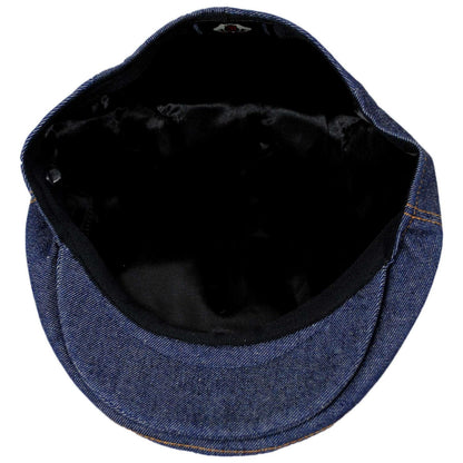 Jaxon Hats | Denim Cotton Ivy Cap | 167702 | under | DENIM BLUE