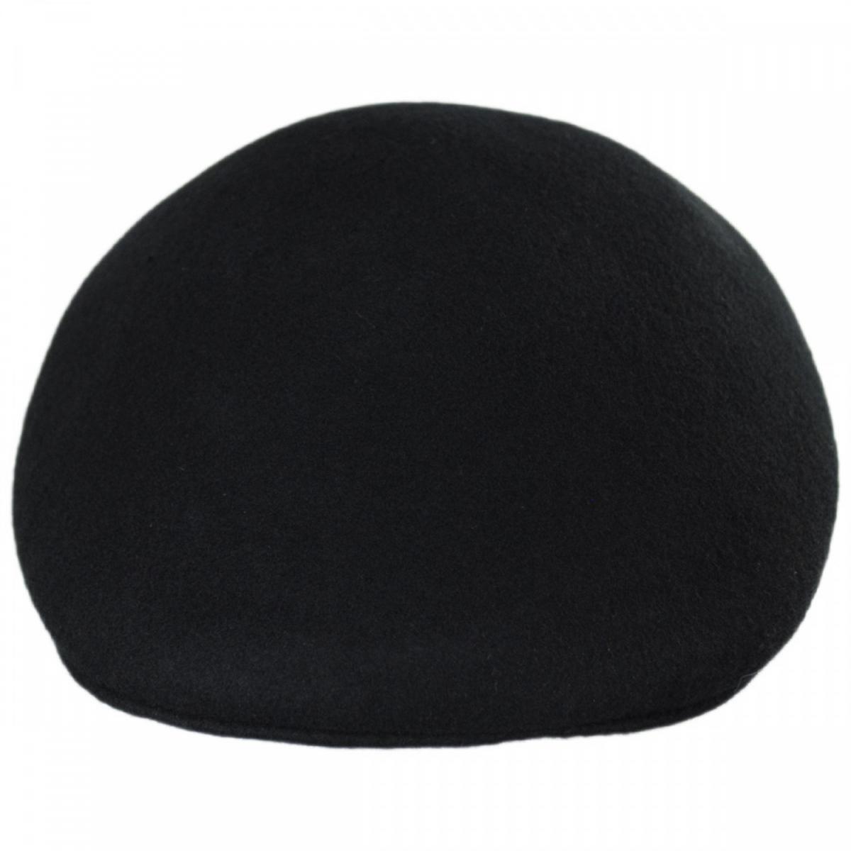 Jaxon Hats | Wool Ascot Cap | 167550 | front | BLACK