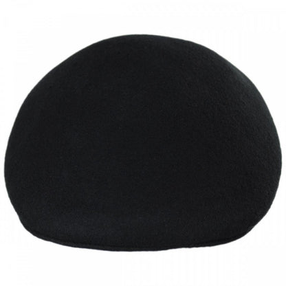 Jaxon Hats | Wool Ascot Cap | 167550 | front | BLACK