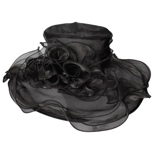 Jeanne Simmons | Iridescent Organza Boater Hat