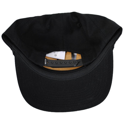 BRIXTON HATS | Morado MP Snapback Baseball Cap | 201727 | under | BLACK