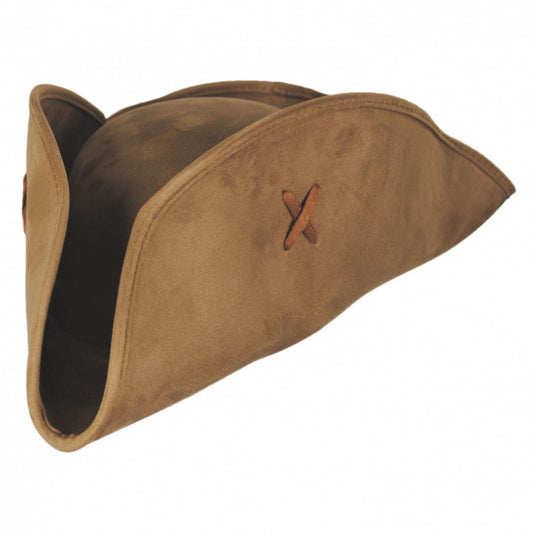 Elope | Suede Pirate Hat | 190458 | lead | BROWN