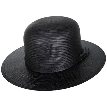 Bailey 1922 | Quil Shantung LiteStraw Open Crown Hat | 127741 | lead | BLACK