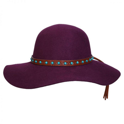 Conner | 1970 Wool Felt Floppy Hat | 120821 | lead | PLUM