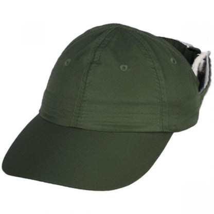 Chic Play | Genie Open Back Ponytail Baseball Cap | 401405 | lead | OLIVE GREEN
