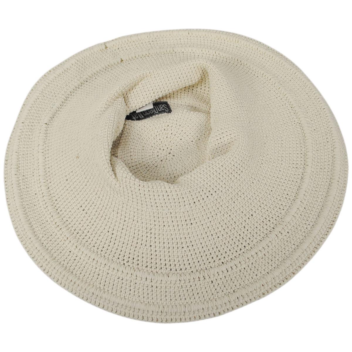 San Diego Hat Company | Bali Cotton Crochet Sun Hat  | 108934 | under | NATURAL