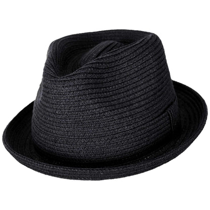Bailey 1922 | Billy Braided Toyo Straw Fedora Hat - Classic Colors | 127843 | lead | BLACK