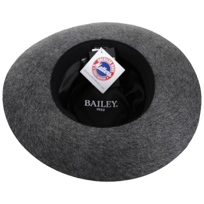 Bailey 1922 | Runnel Wool Felt Fedora Hat | 130319 | under | SLATE MIX