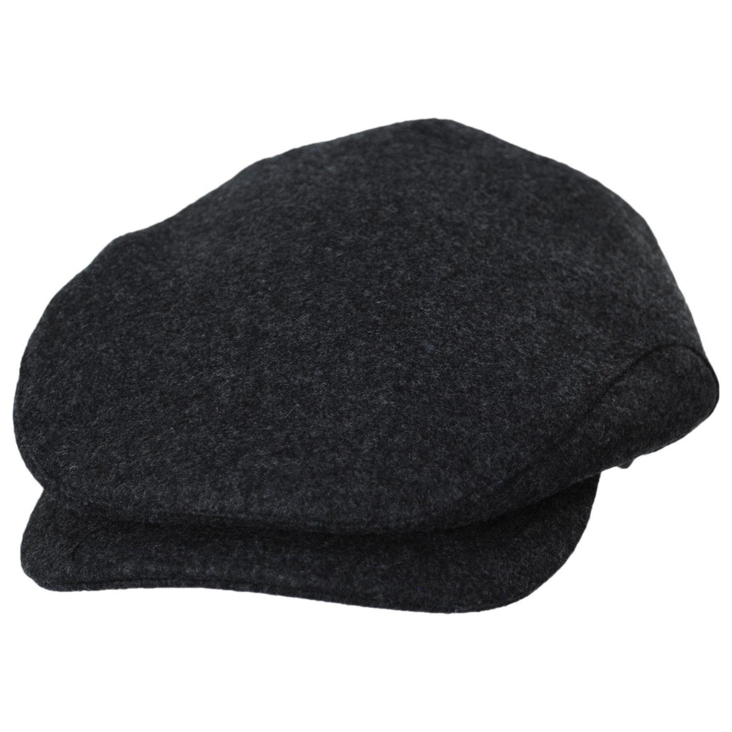 Baskerville Hat Company | Grantham Melange Wool Ivy Cap | 167657 | lead | CHARCOAL