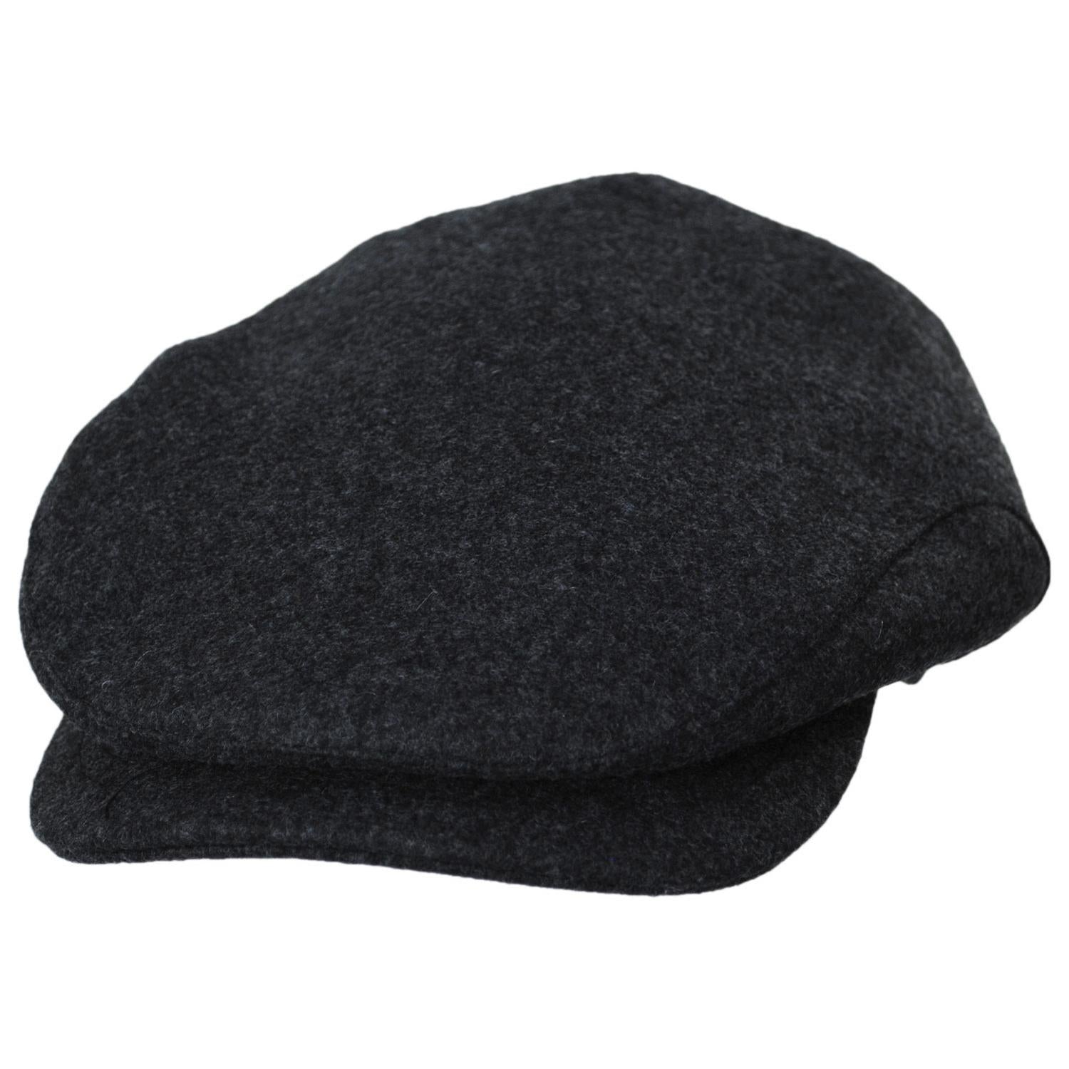 Baskerville Hat Company | Grantham Melange Wool Ivy Cap | 167657 | lead | CHARCOAL