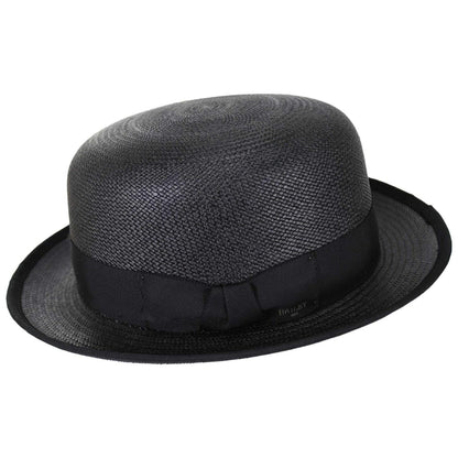 Bailey 1922 | Chaplin Panama Straw Bowler Hat | 127819 | profile | BLACK