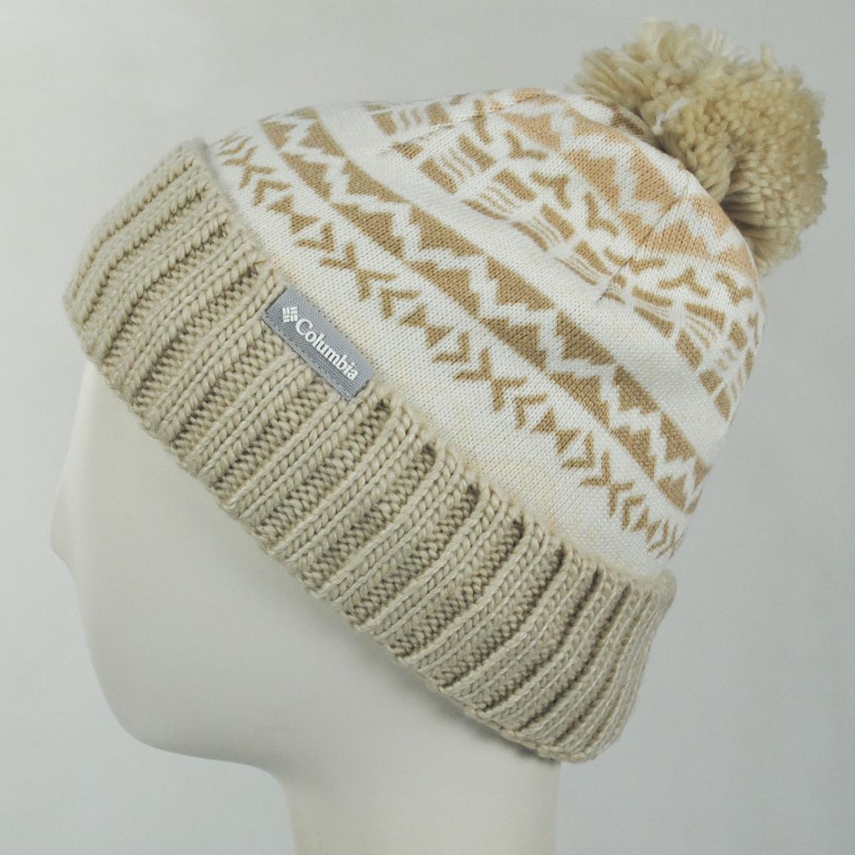 Columbia Sportswear | Sweater Weather Pom Beanie Hat | 500744 | profile | CHALK MADRAS