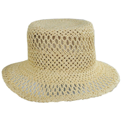 San Diego Hat Company | In The Clouds Toyo Straw Bucket Hat | 103674 | front | NATURAL