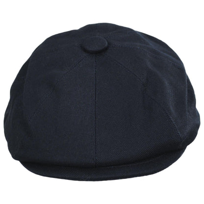 Jaxon Hats | Kid's Cotton Newsboy Cap | 512103 | front | NAVY BLUE