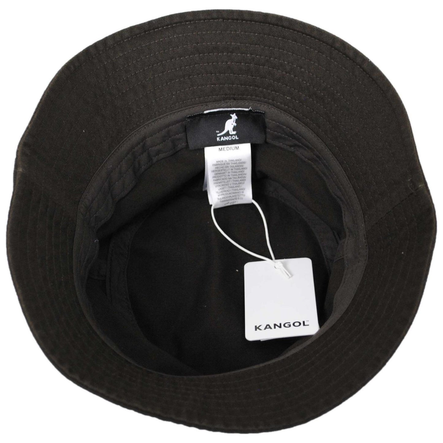 Kangol | Washed Cotton Bucket Hat - Spring Collection | 185701SS | under | COFFEE BEAN