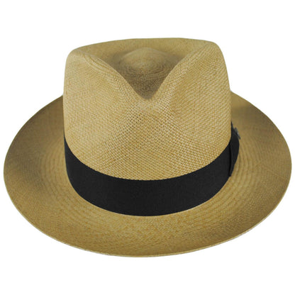 Jaxon Hats | Humphrey Grade 8 Panama Straw Fedora Hat | 127153 | front | SAGE