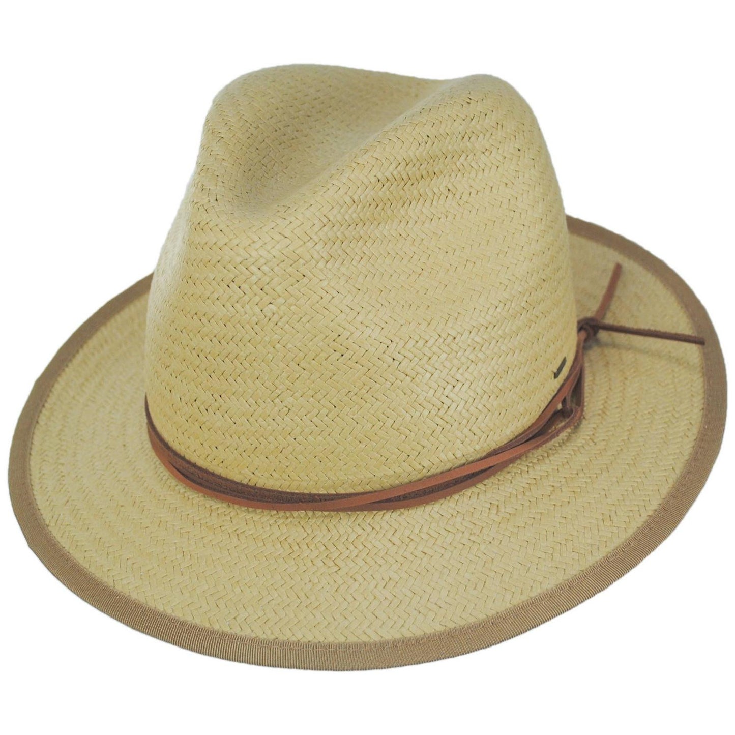 Bailey 1922 | Bran Raindura Straw Fedora Hat | 127937 | lead | LIGHT DUSTED OCHRE