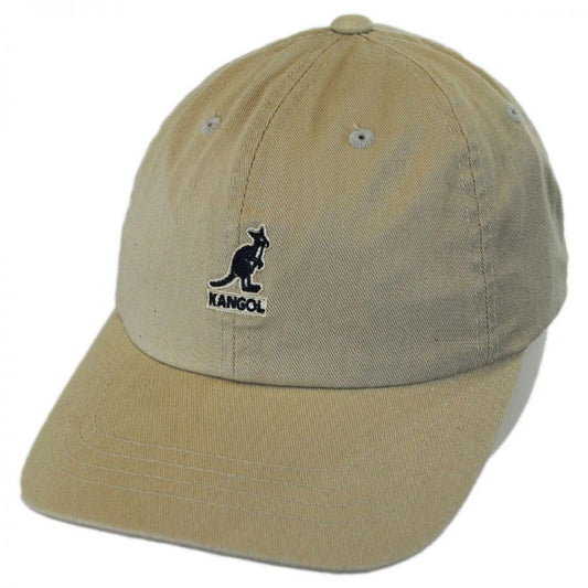Kangol | Washed Cotton Strapback Baseball Cap Dad Hat | 201173 | lead | KHAKI