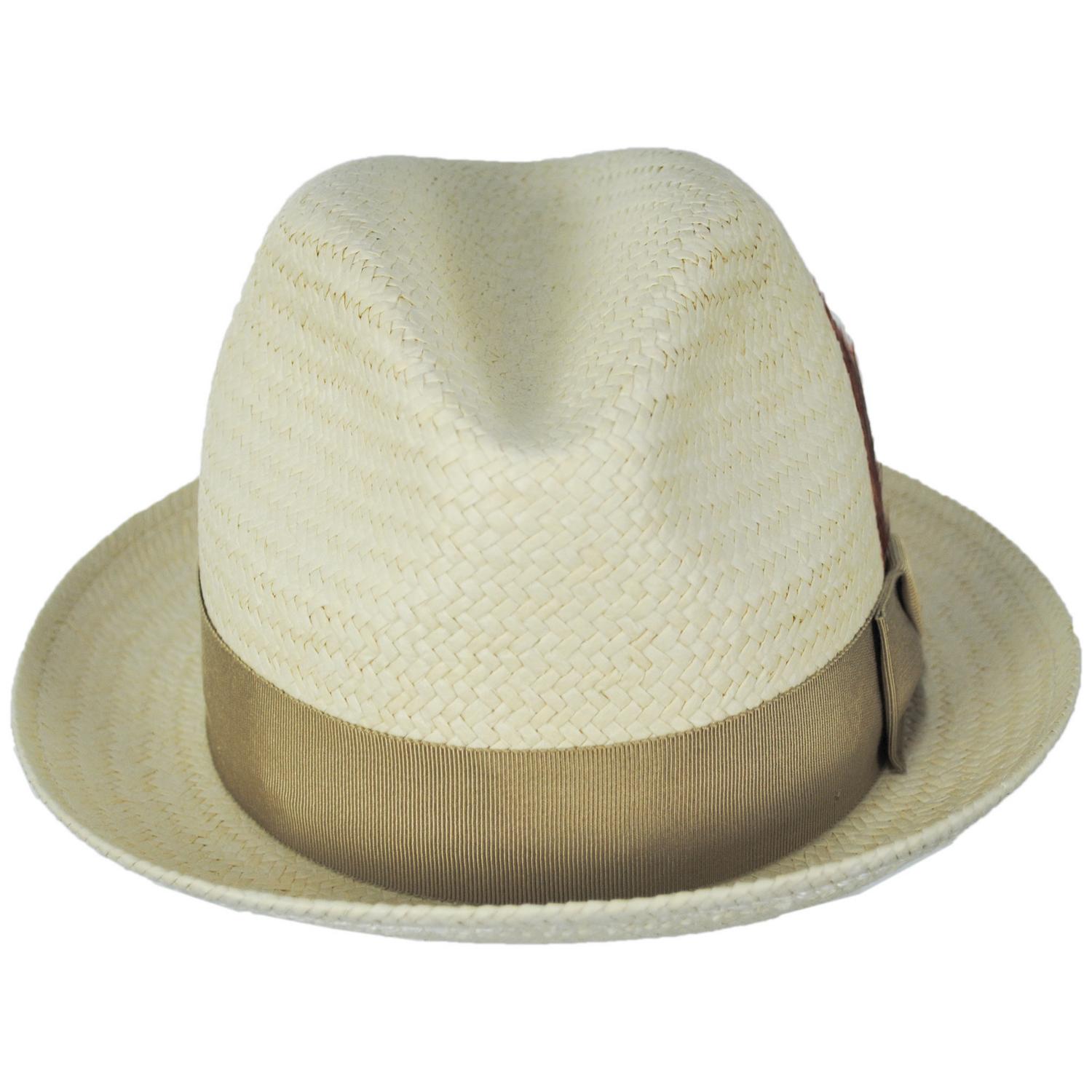Bailey 1922 | Tino Sun Raindura Straw Fedora Hat | 127942 | front | TAN
