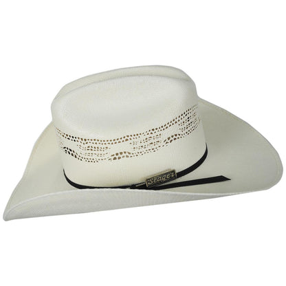 Seager | Longhorn Bangora Straw Western Hat | 129452 | profile | IVORY