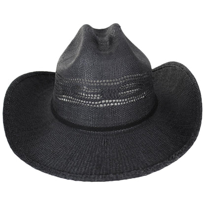 Jeanne Simmons | Twin Peak Toyo Straw Cowboy Hat | 101814 | front | BLACK
