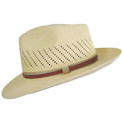 Bigalli | Petra Panama Straw Fedora Hat | 129247 | profile | NATURAL