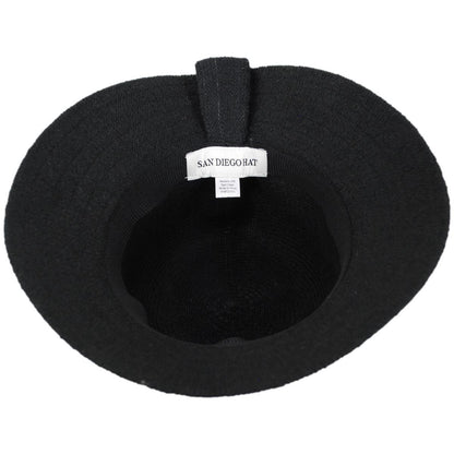 San Diego Hat Company | Jean Ann Knit Bucket Hat | 108664 | under | BLACK
