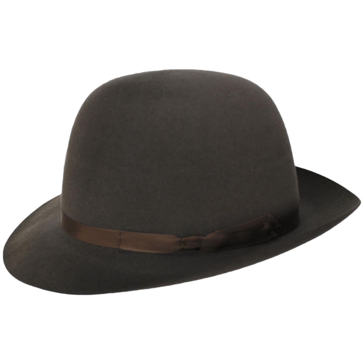 Stefeno Hats | Dalton Rollable Fur Felt Shapeable Open Crown Fedora Hat | 136008 | profile | TAN