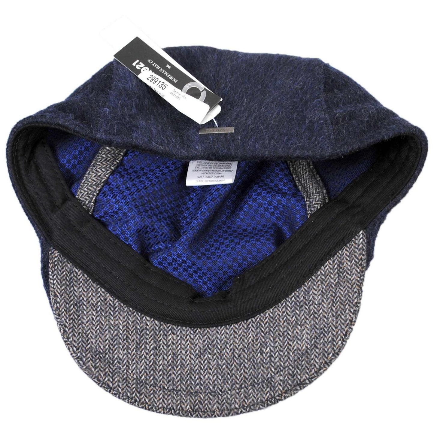 Dorfman Pacific | Arthur Wool Blend Ivy Cap | 160161 | under | NAVY