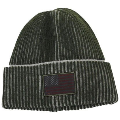 Dorfman Pacific | Constitution Acrylic Knit Beanie Hat | 500043 | lead | OLIVE GREEN