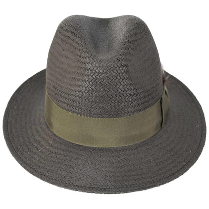 Bailey 1922 | Blixen Sun Raindura Straw Fedora Hat | 127936 | front | KAPOK GREEN