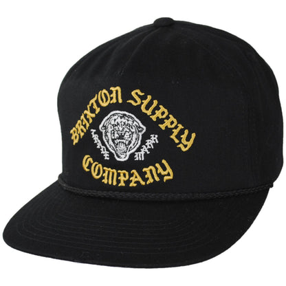 BRIXTON HATS | Morado MP Snapback Baseball Cap | 201727 | lead | BLACK