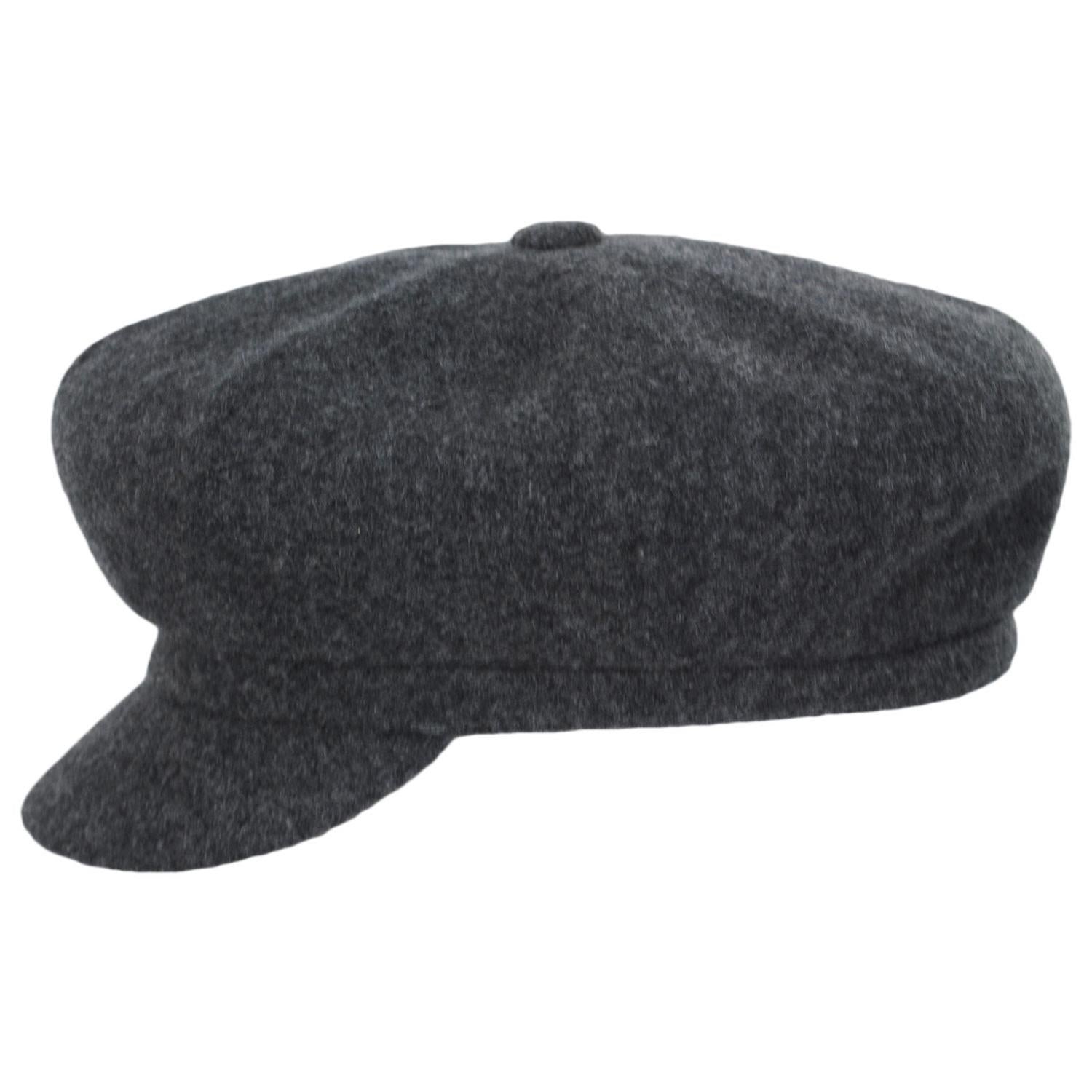 Kangol | Spitfire Wool Newsboy Cap | 160801 | profile | DARK FLANNEL